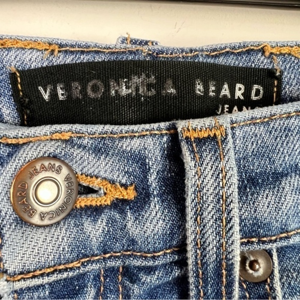 Veronica Beard Jeans womens size 26 blue Ines high waisted straight leg - Picture 7 of 9